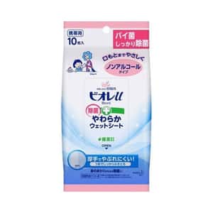KAO花王 日本無酒精除菌濕紙巾 10枚入 (4901301313195) - 清貨優惠 生活用品超級市場 紙巾及廁紙