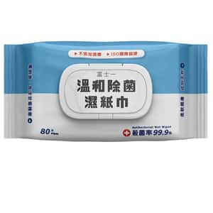 富士一 嚴選無酒精溫和除菌濕紙巾 (人寵適用) 80片裝 1包裝 - 清貨優惠 (圖片3)