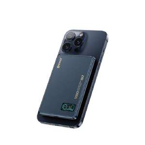 XPower 生活用品超級市場推薦：XPower MagDigita5 彩屏顯示磨沙玻璃外殼 5000mAh PD3.0+QI2 磁吸移動電源 藍色 (XP-MAGDIGITA5-BL)