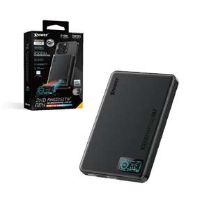 XPower 生活用品超級市場推薦：XPower MagDigita ² 第2代 彩屏顯示 鋁合金外殼 10000mAh PD3.0+ QI2磁吸移動電源 黑色 (MAGDIGITA2 XP-MDT2-BK)