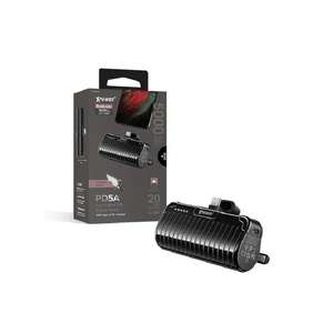 XPower 生活用品超級市場推薦：XPower PD5A 2合1迷你5000mAh Type-C外置充電器 黑色 (XP-PD5A-BK)