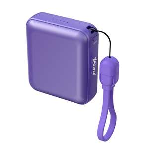 XPower 生活用品超級市場推薦：XPower B10L Type-C 10000mAh PD+PPS迷你移動電源 紫色 (B10L K22+-PP)
