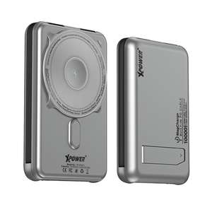 XPower 生活用品超級市場推薦：XPower M10C+ 6合1多功能數顯 10000mAh 20W PD3.0 + 磁吸無線移動電源 銀色 (XP-M10C+-SI)