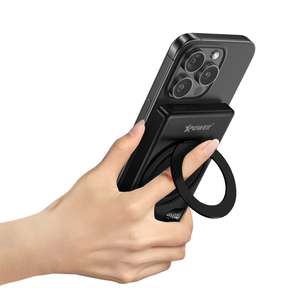 XPower 生活用品超級市場推薦：XPower M10Q 6合1 超薄鋁合金數顯 10000mAh 15W&5W 磁吸無線快充 +20W PD移動電源 黑色 (XP-M10Q-BK)